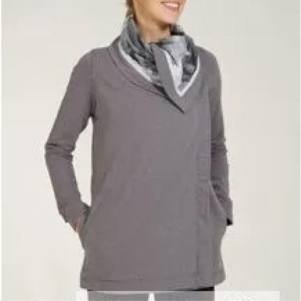 Lululemon Savasana Wrap Cardigan Jacket Grey Size 4